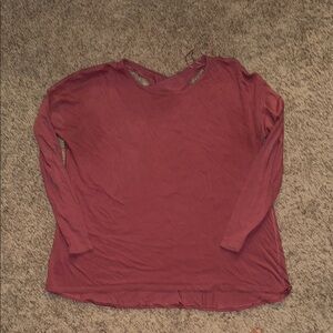 Women's Long Sleeve Top - Red